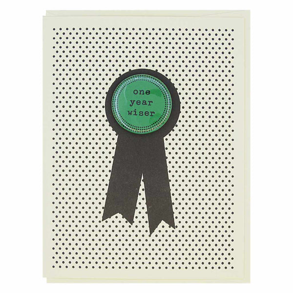 One Year Wiser Pin Birthday Card - DIGS