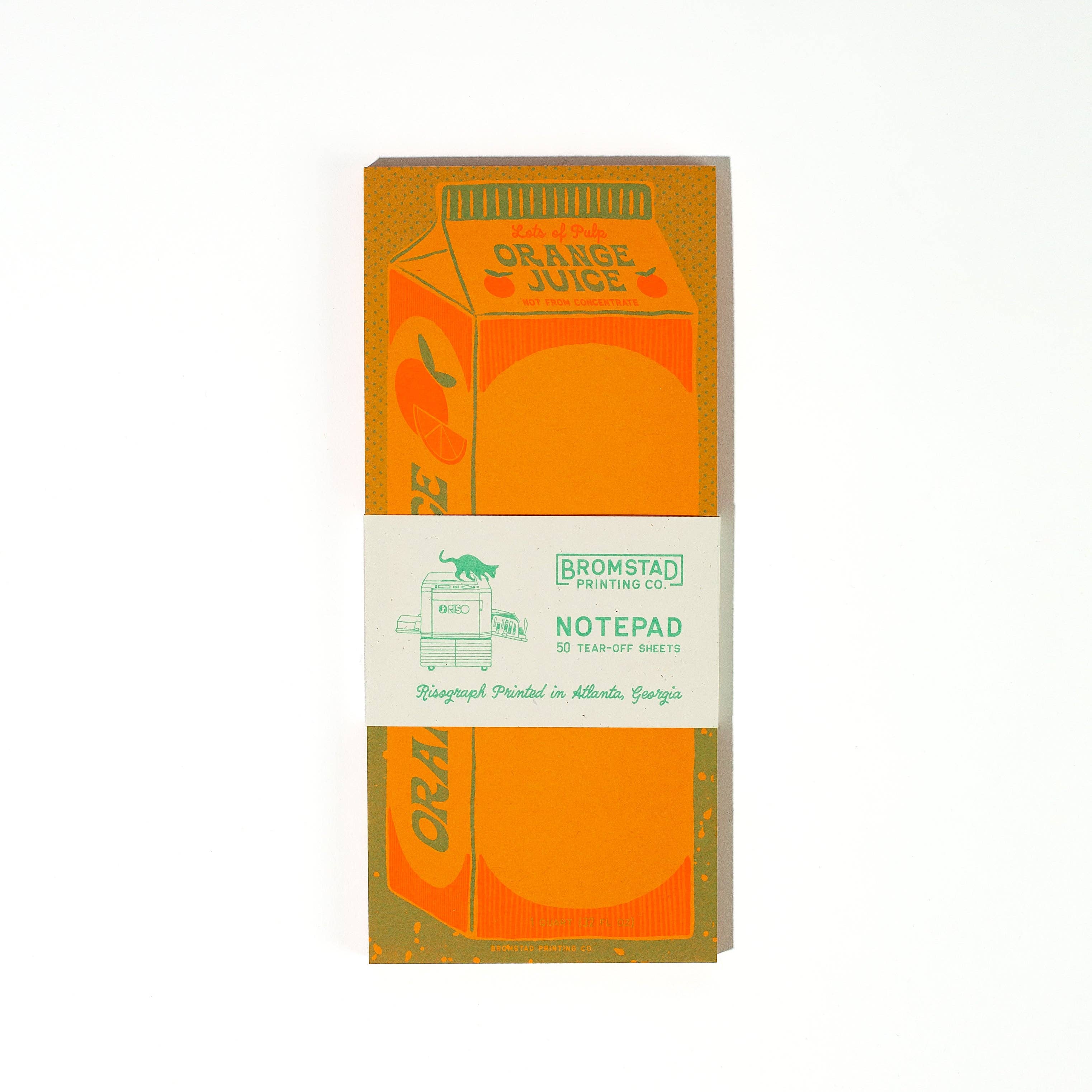 Orange Juice Risograph Notepad - DIGS