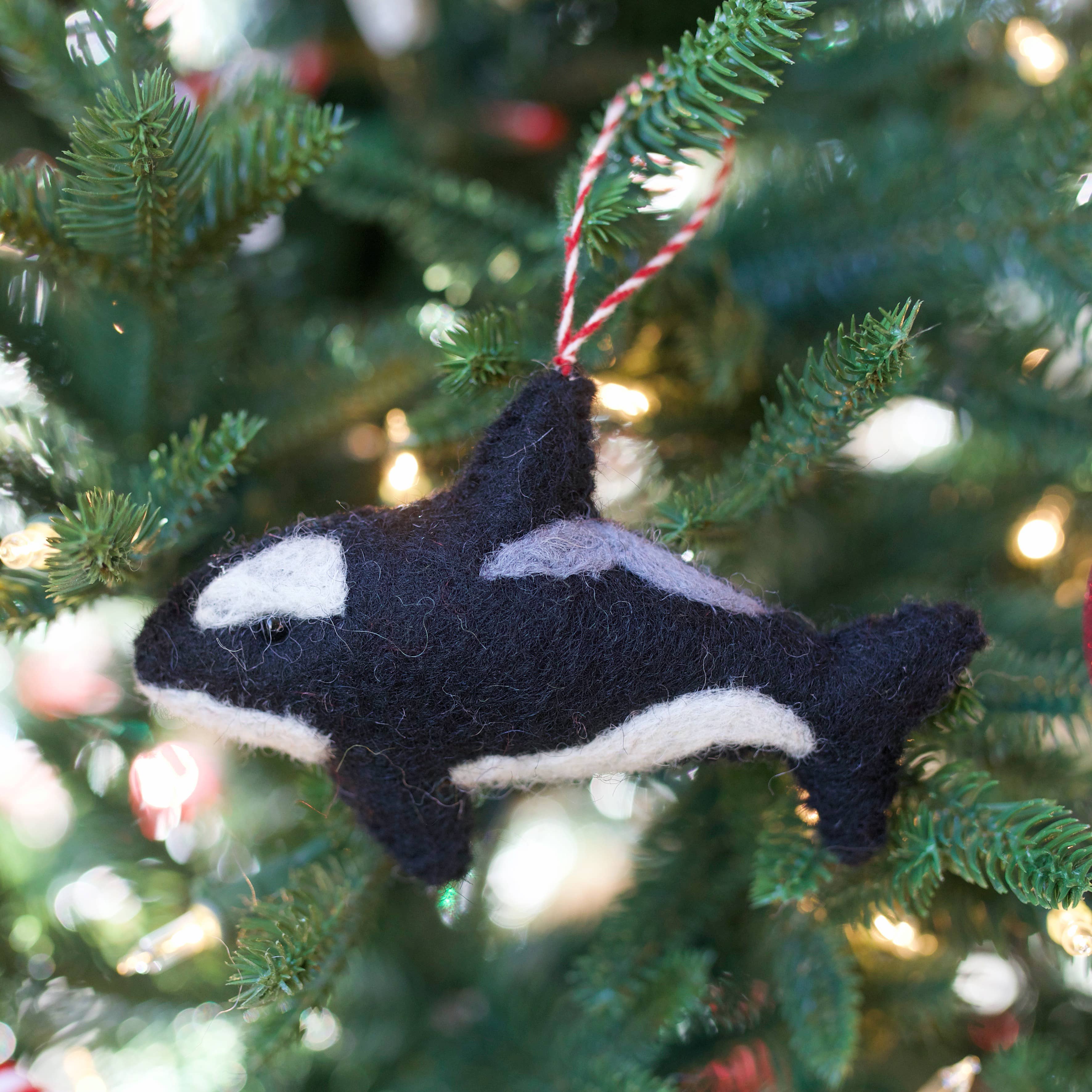 Orca Felt Wool Ornament - DIGS