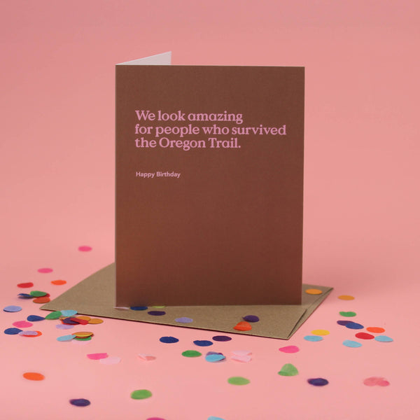 Oregon Trail Birthday Card - DIGS