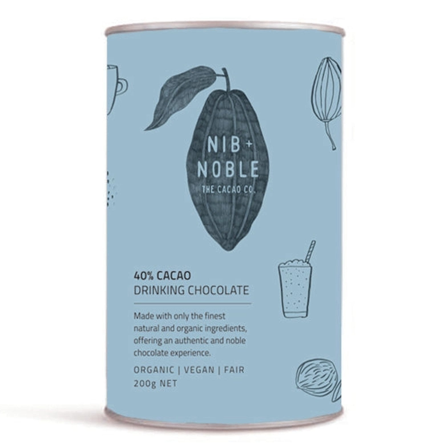 Organic Drinking Chocolate: 40% - DIGS