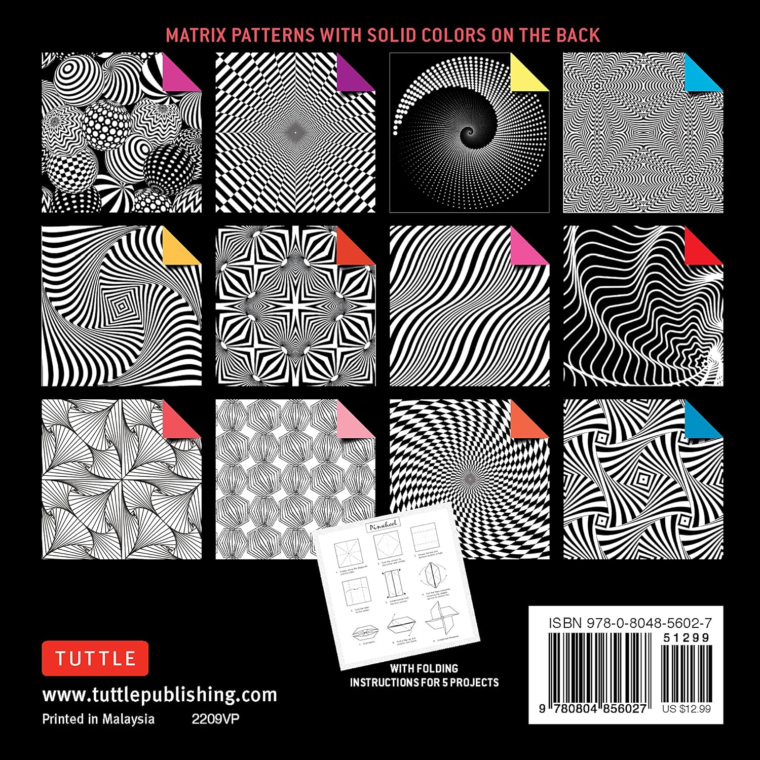 Origami Paper, 500 Sheets: Matrix Patterns - DIGS
