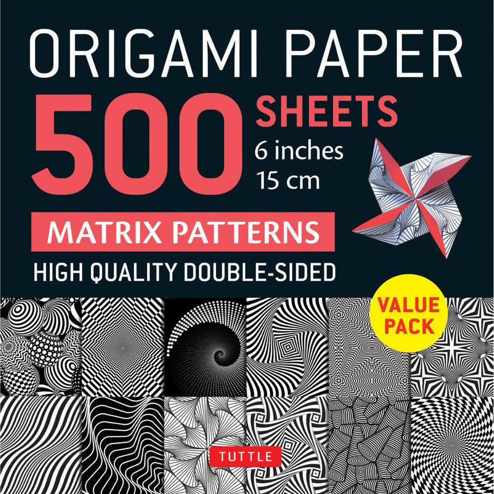 Origami Paper, 500 Sheets: Matrix Patterns - DIGS