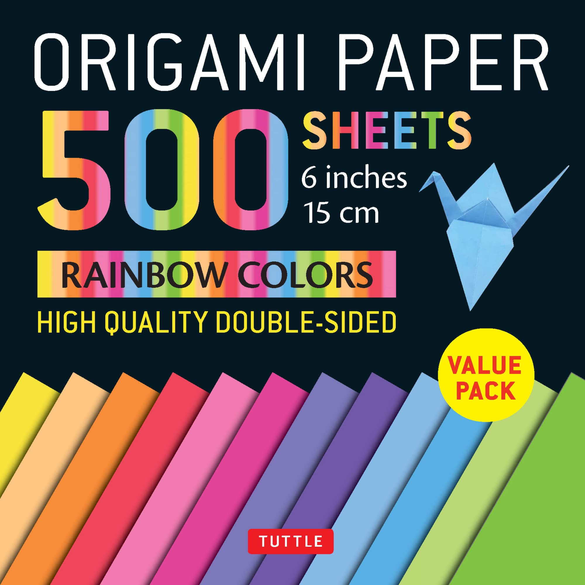 Origami Paper 500 Sheets Rainbow Colors - DIGS