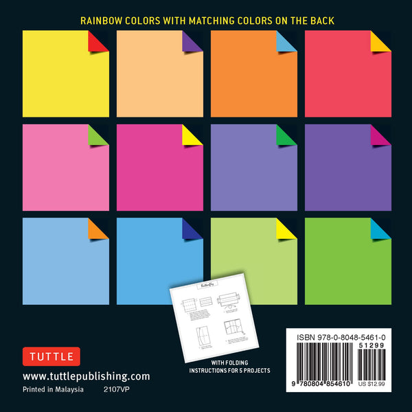 Origami Paper 500 Sheets Rainbow Colors - DIGS