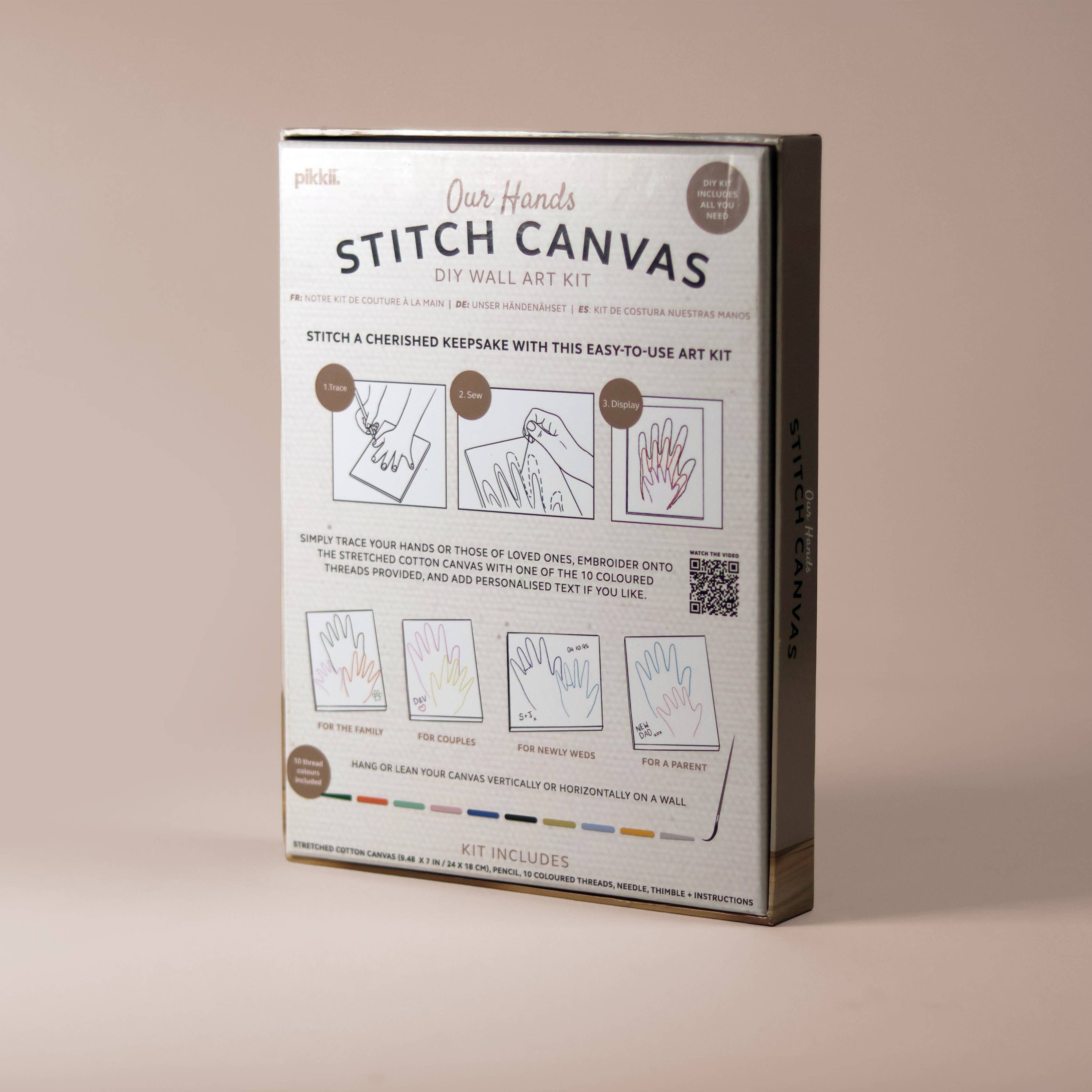 Our Hands Stitch Canvas Wall Art - DIGS