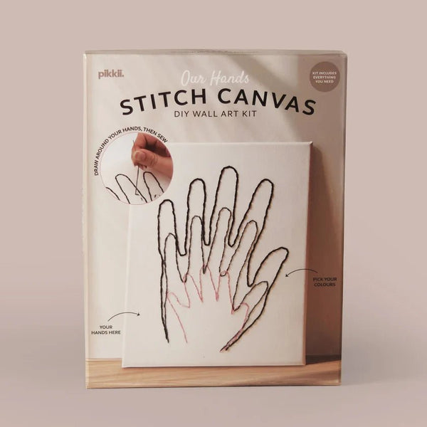 Our Hands Stitch Canvas Wall Art - DIGS