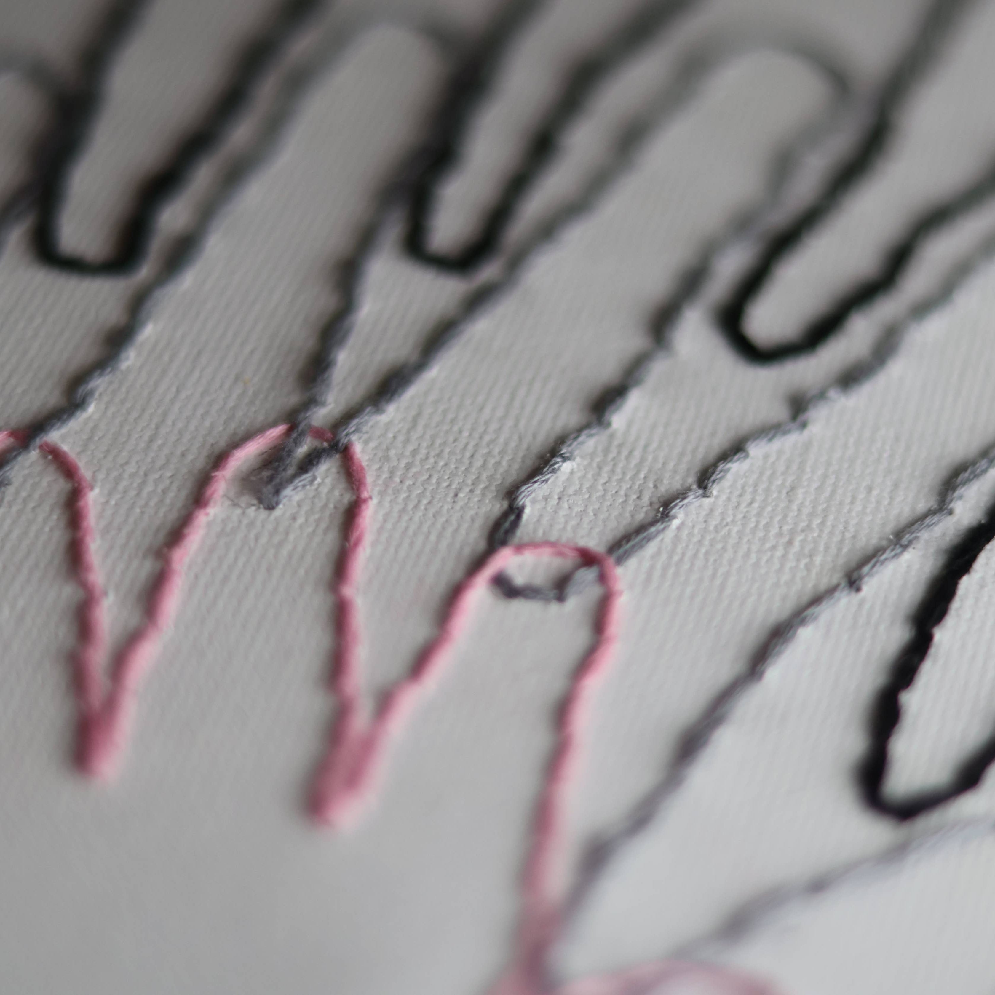 Our Hands Stitch Canvas Wall Art - DIGS