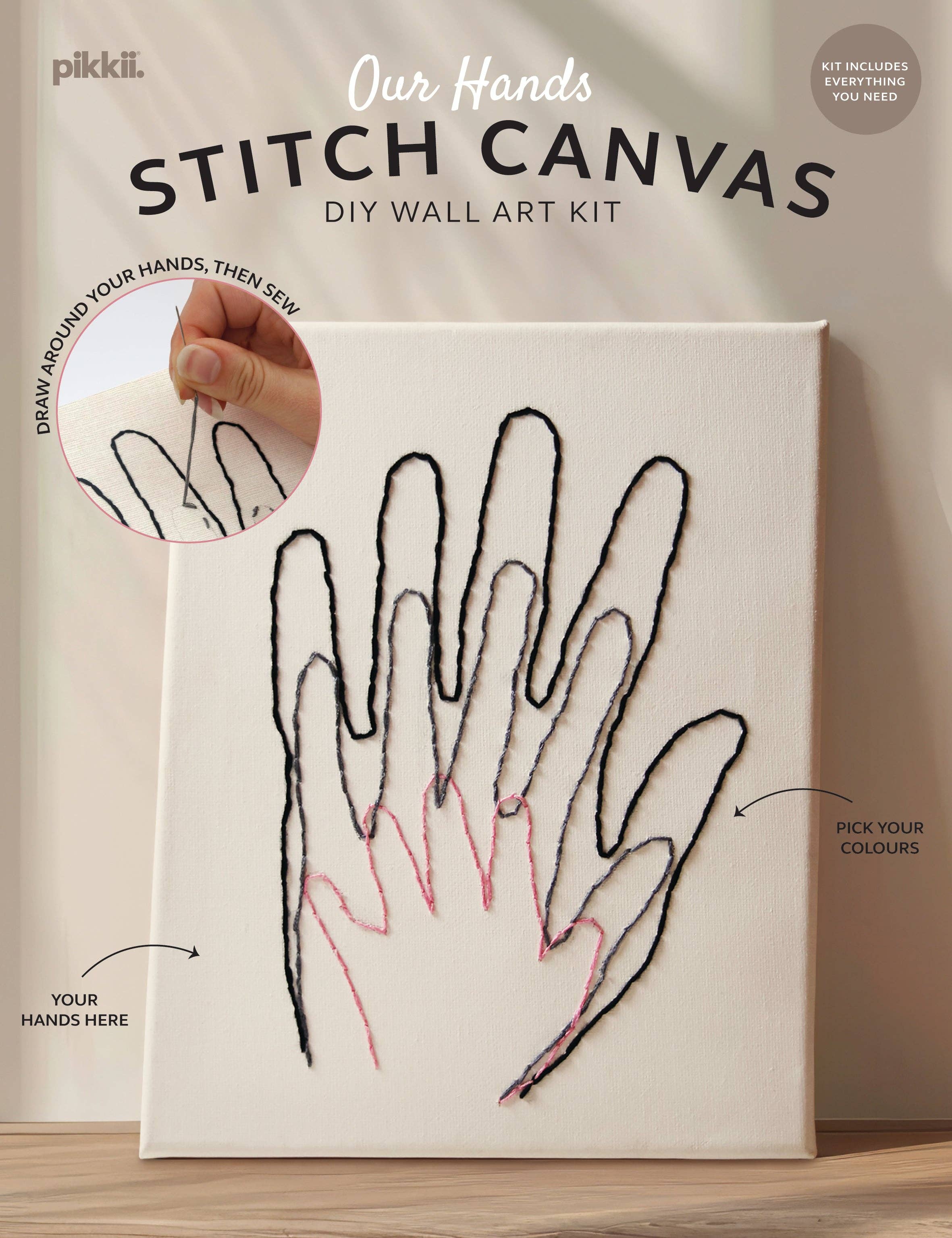 Our Hands Stitch Canvas Wall Art - DIGS