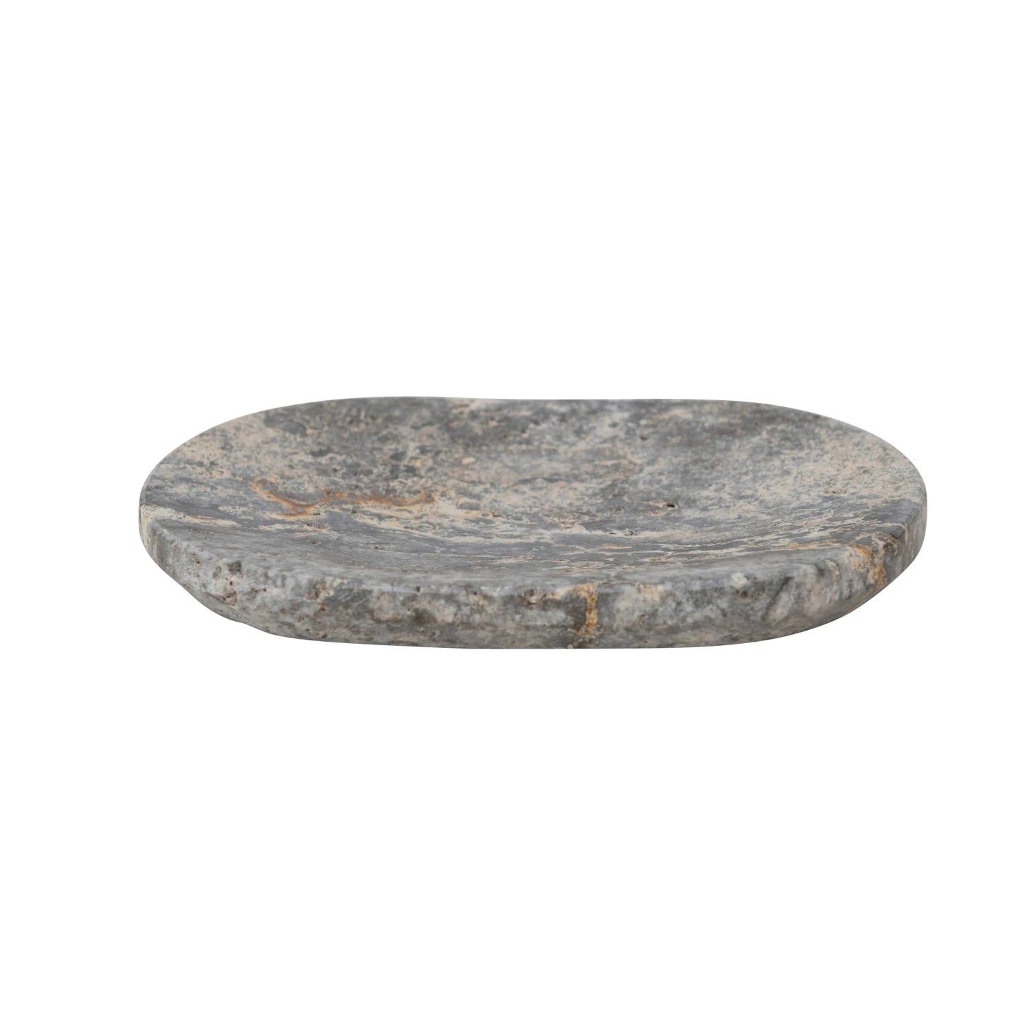 Oval Travertine Soap Dish - DIGS