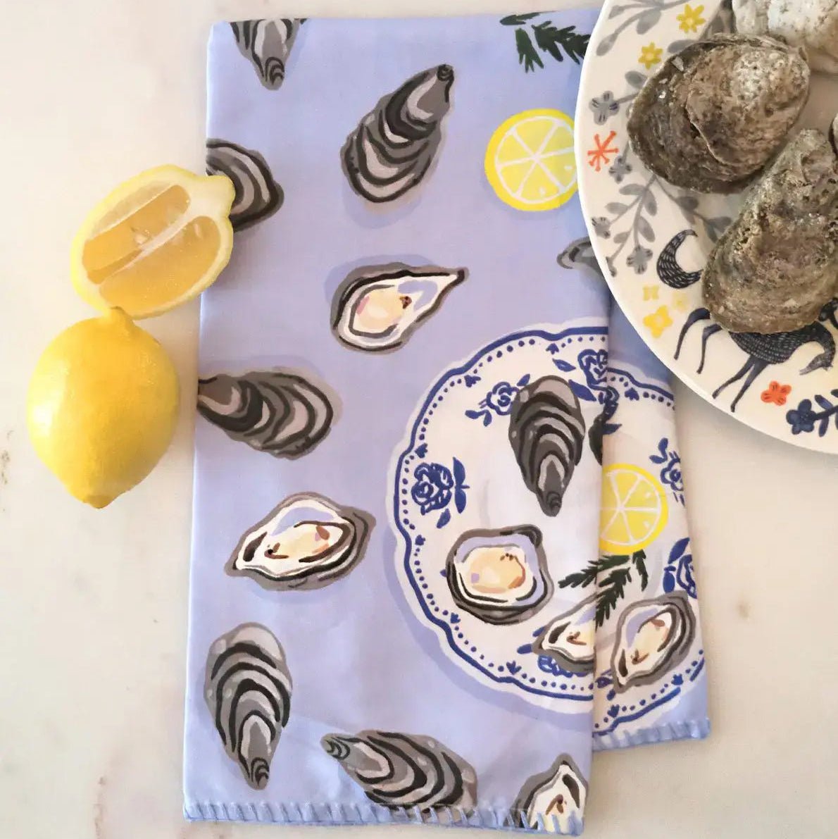 Oysters Cotton Tea Towel - DIGS