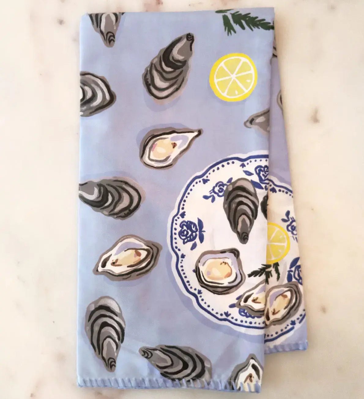 Oysters Cotton Tea Towel - DIGS