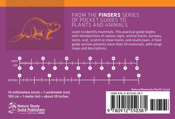 Pacific Coast Mammal Finder Pocket Guide - DIGS