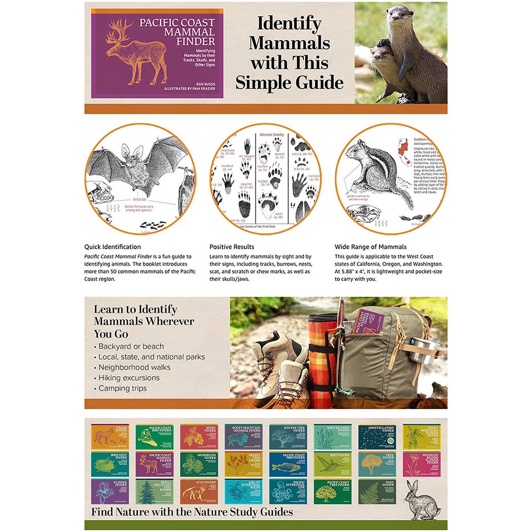 Pacific Coast Mammal Finder Pocket Guide - DIGS