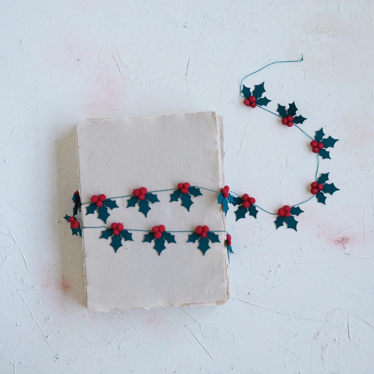 Paper Holly Mini Garland - DIGS