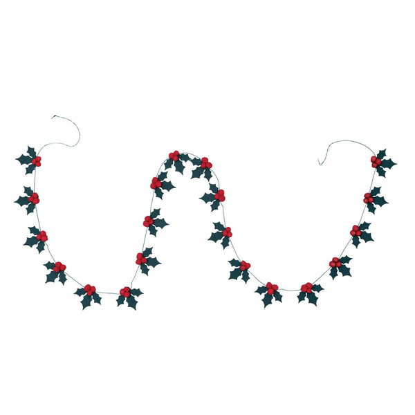 Paper Holly Mini Garland - DIGS
