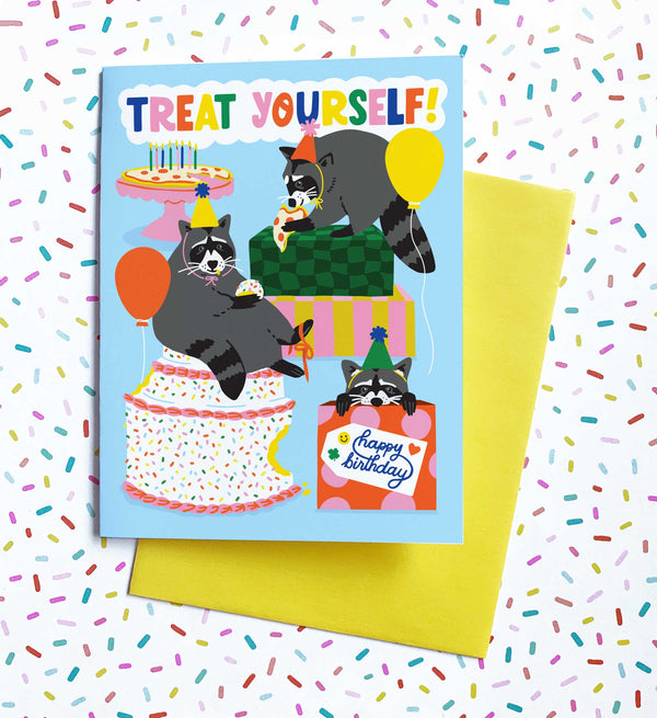 Party Raccoons Birthday Card - DIGS