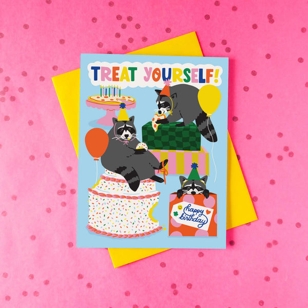 Party Raccoons Birthday Card - DIGS