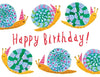 Party Snails Birthday Card - DIGS