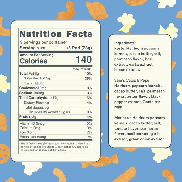 Pasta Popcorn Pod Pack - DIGS
