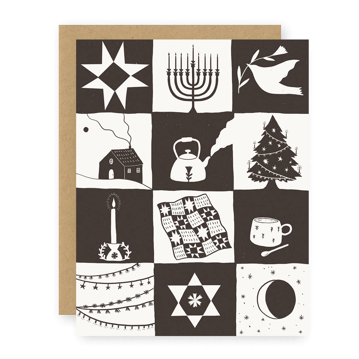 Patchwork Holiday Card - DIGS