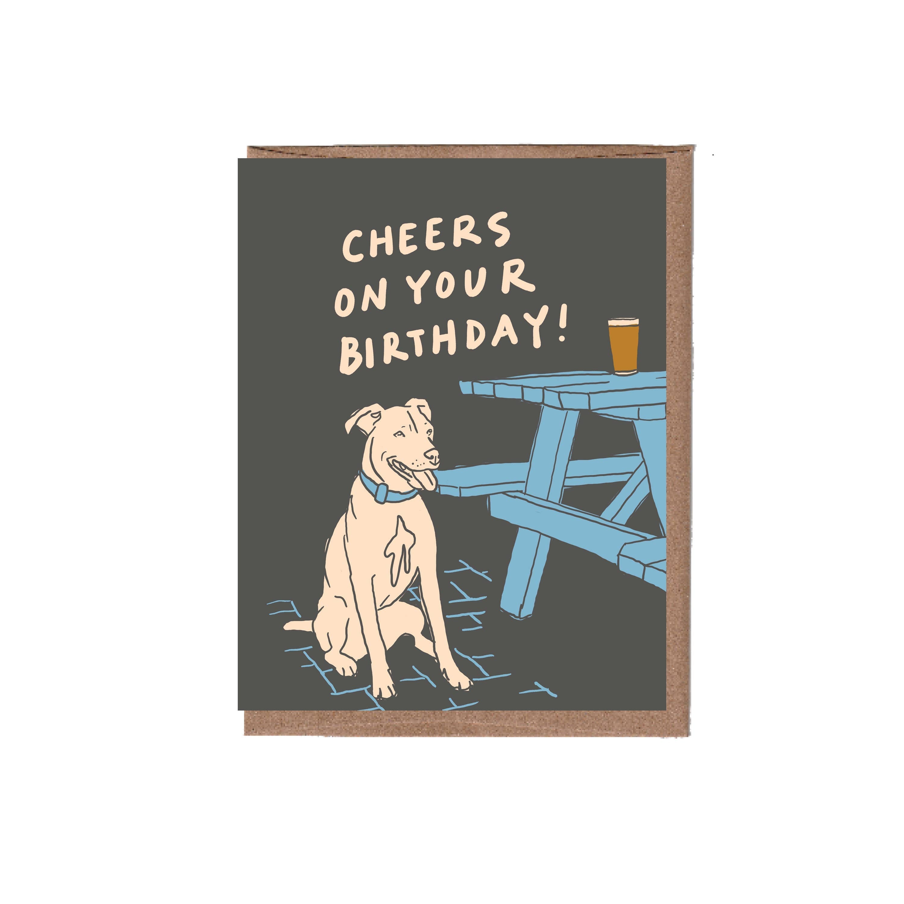 Patio Dog Birthday Card - DIGS