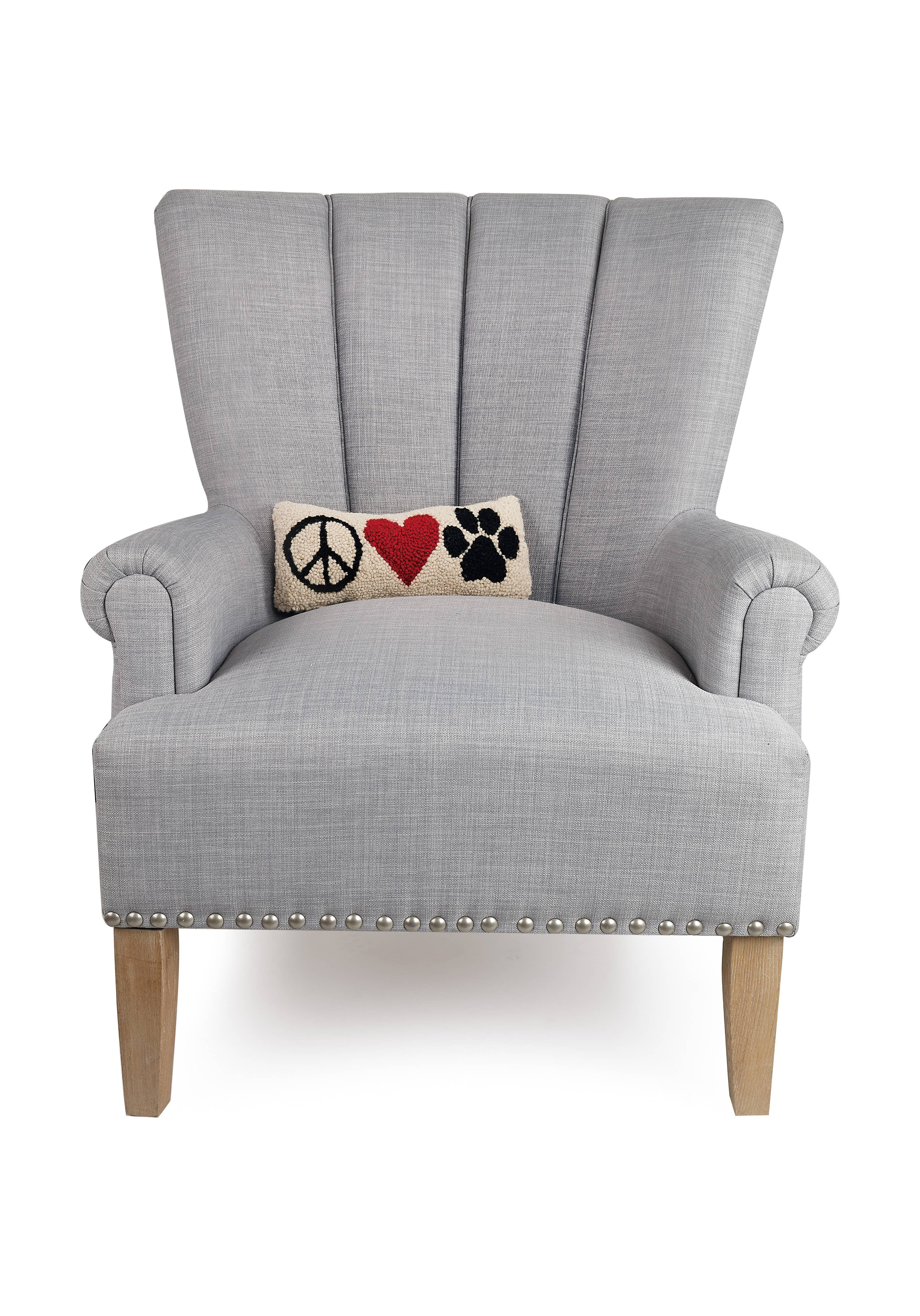 Peace Heart Paw Hook Pillow - DIGS