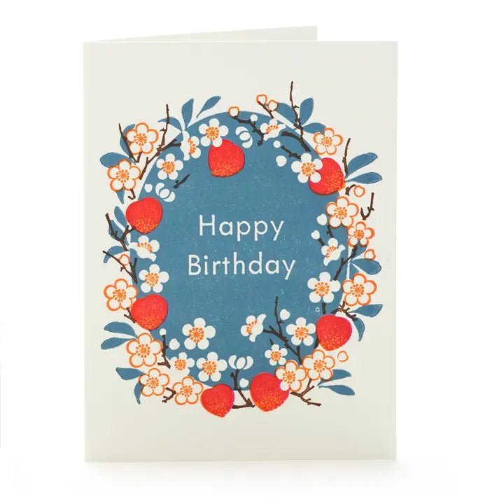 Peach Blossoms Birthday Card - DIGS