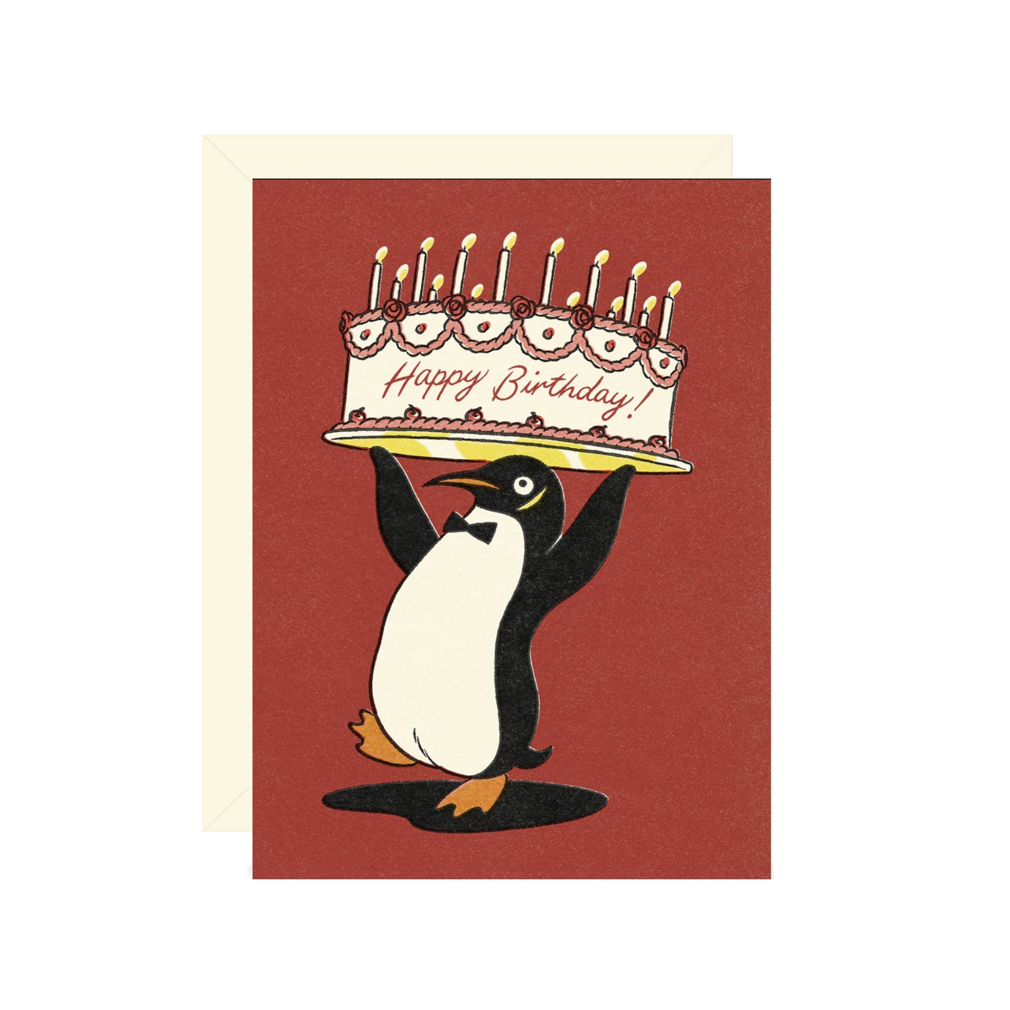 Penguin Birthday Card - DIGS