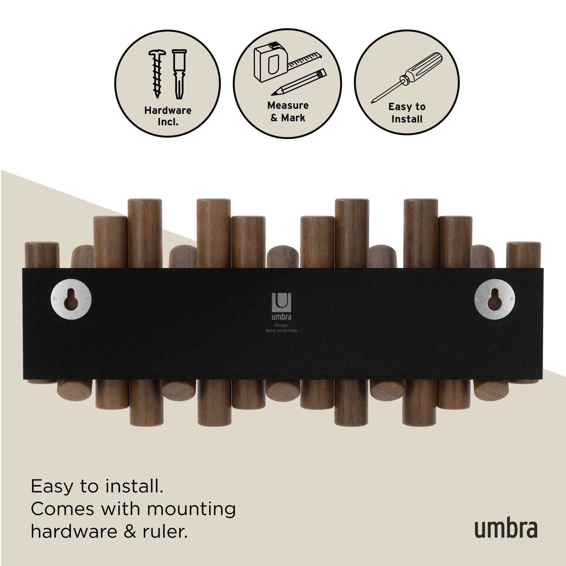 Picket Wall - Mounted Rack - DIGS