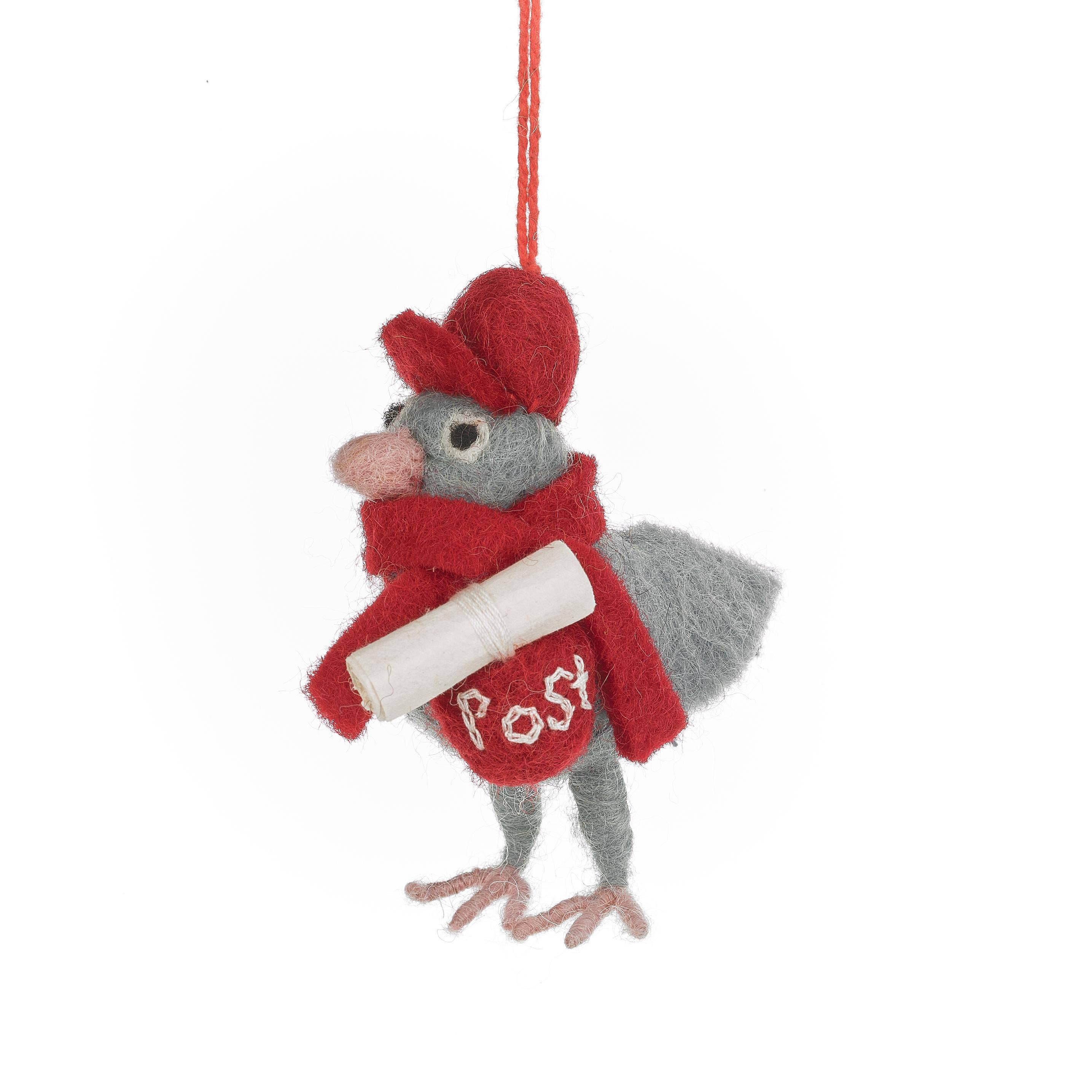 Pigeon Post Felt Ornament - DIGS