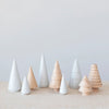 Pine Wood and Stoneware Trees, Set of 9 - DIGS