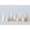 Pine Wood and Stoneware Trees, Set of 9 - DIGS