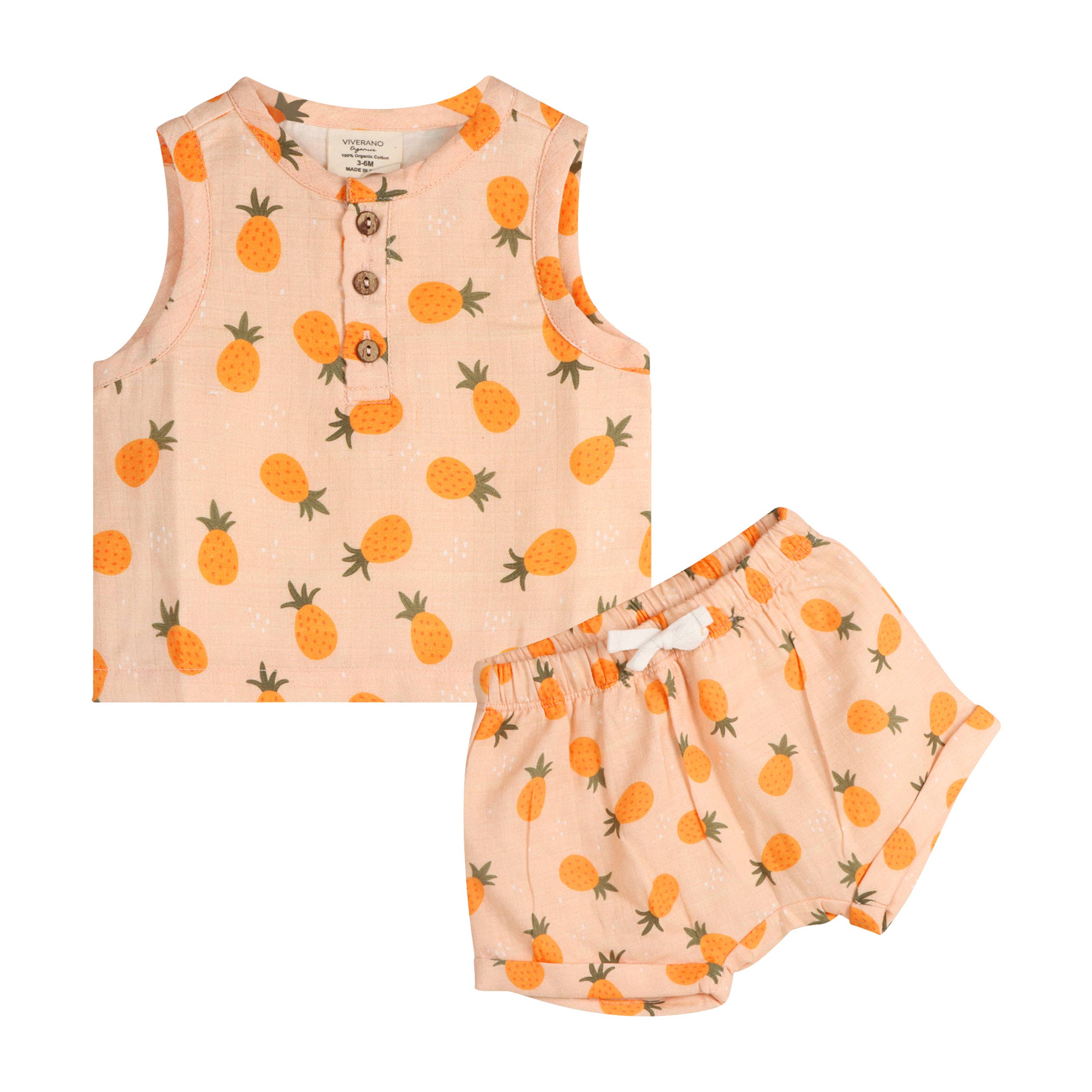 Pineapple Top + Shorts Baby Set - DIGS