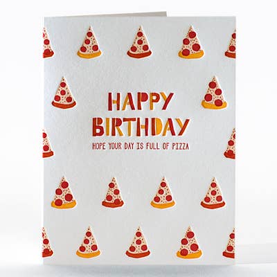 Pizza Birthday Card - DIGS