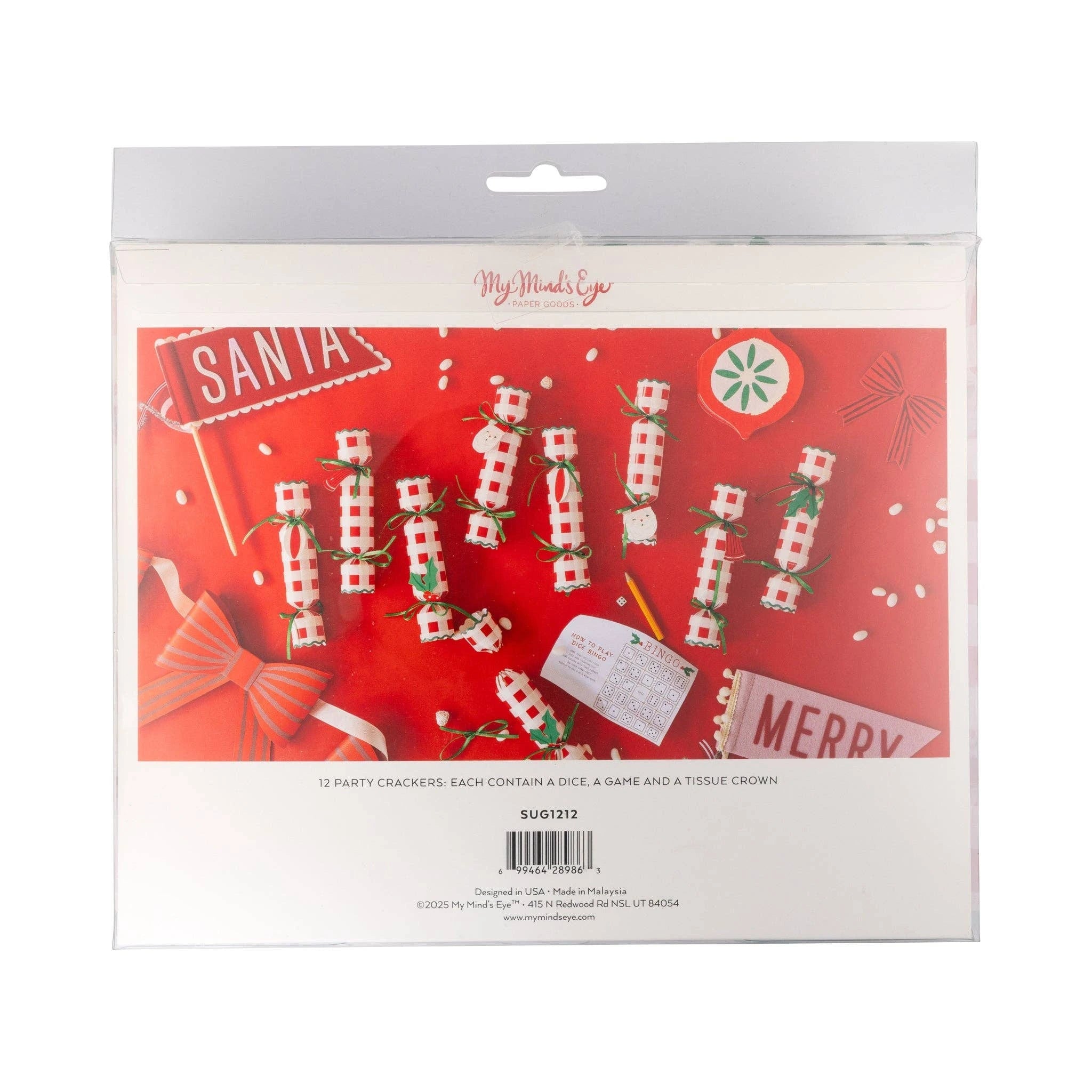Plaid Sugar Plum Party Crackers - DIGS