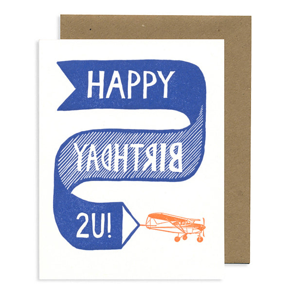 Plane & Banner Birthday Card - DIGS