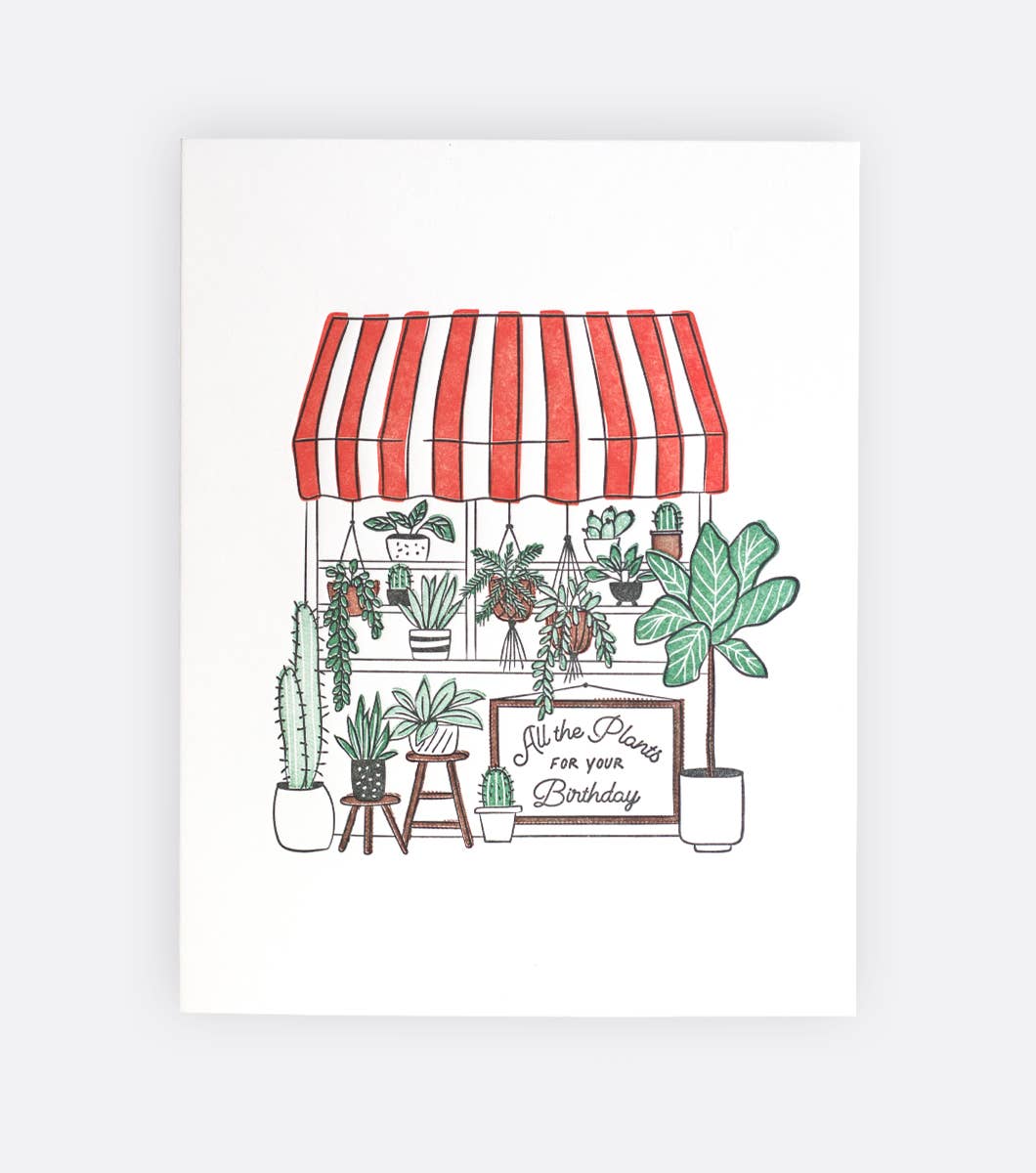 Plant Shop Birthday Card - DIGS