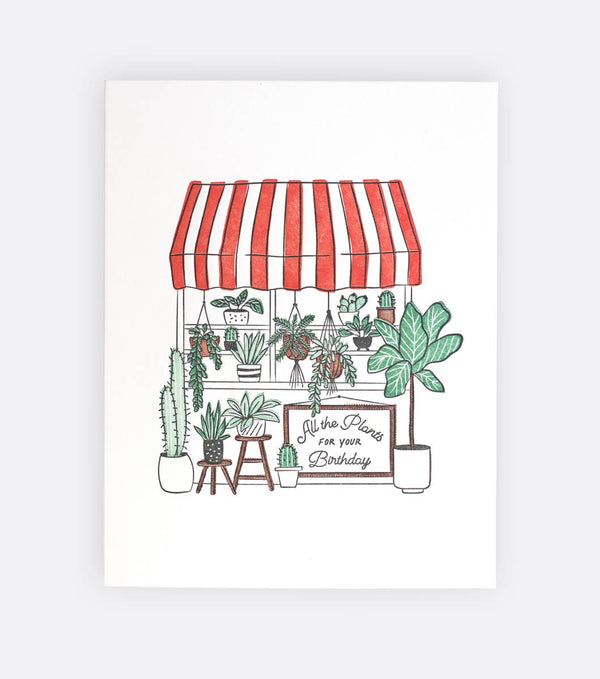 Plant Shop Birthday Card - DIGS