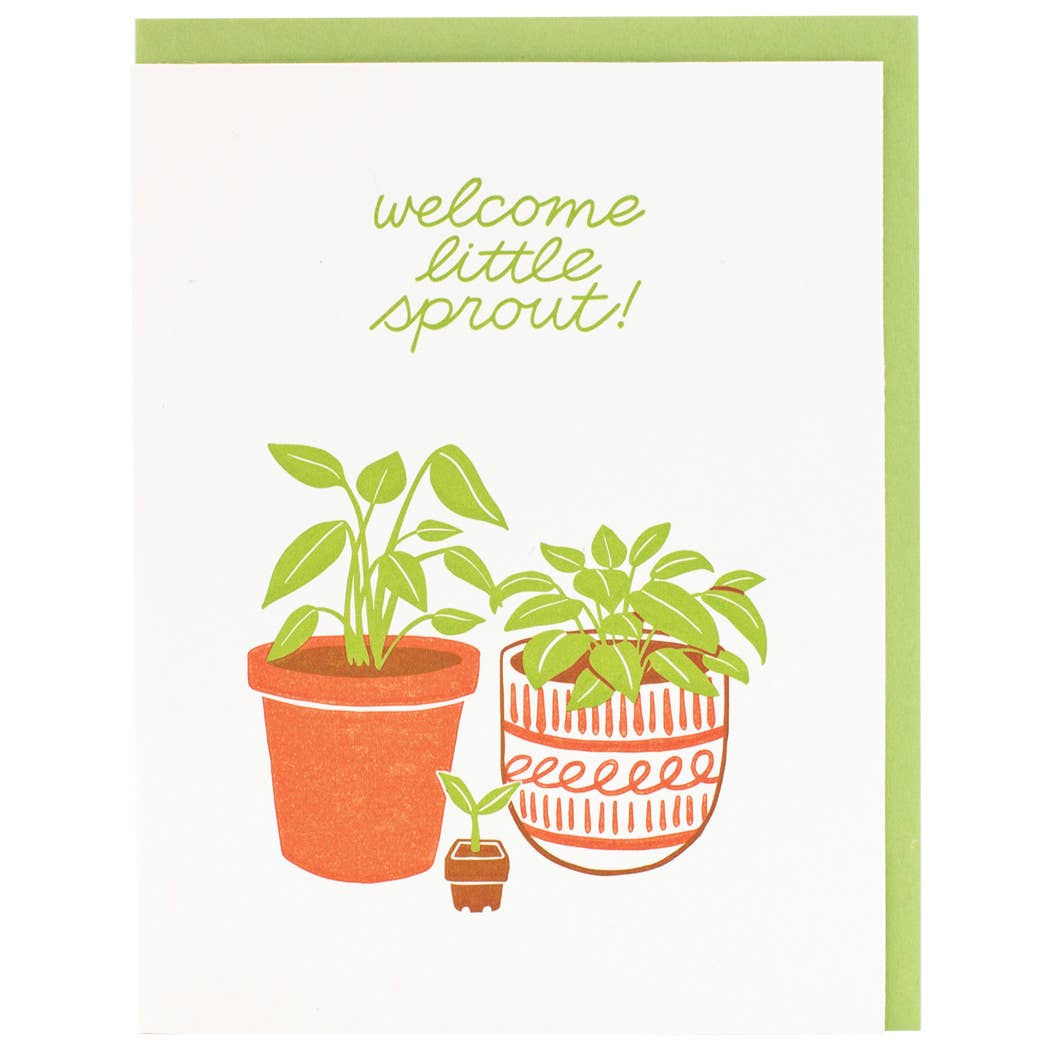 Plant Sprout Baby Card - DIGS