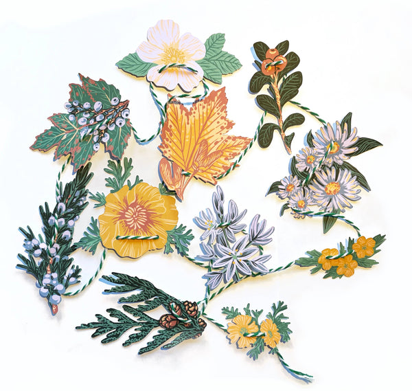 PNW Native Plants Mini Garland  - DIGS