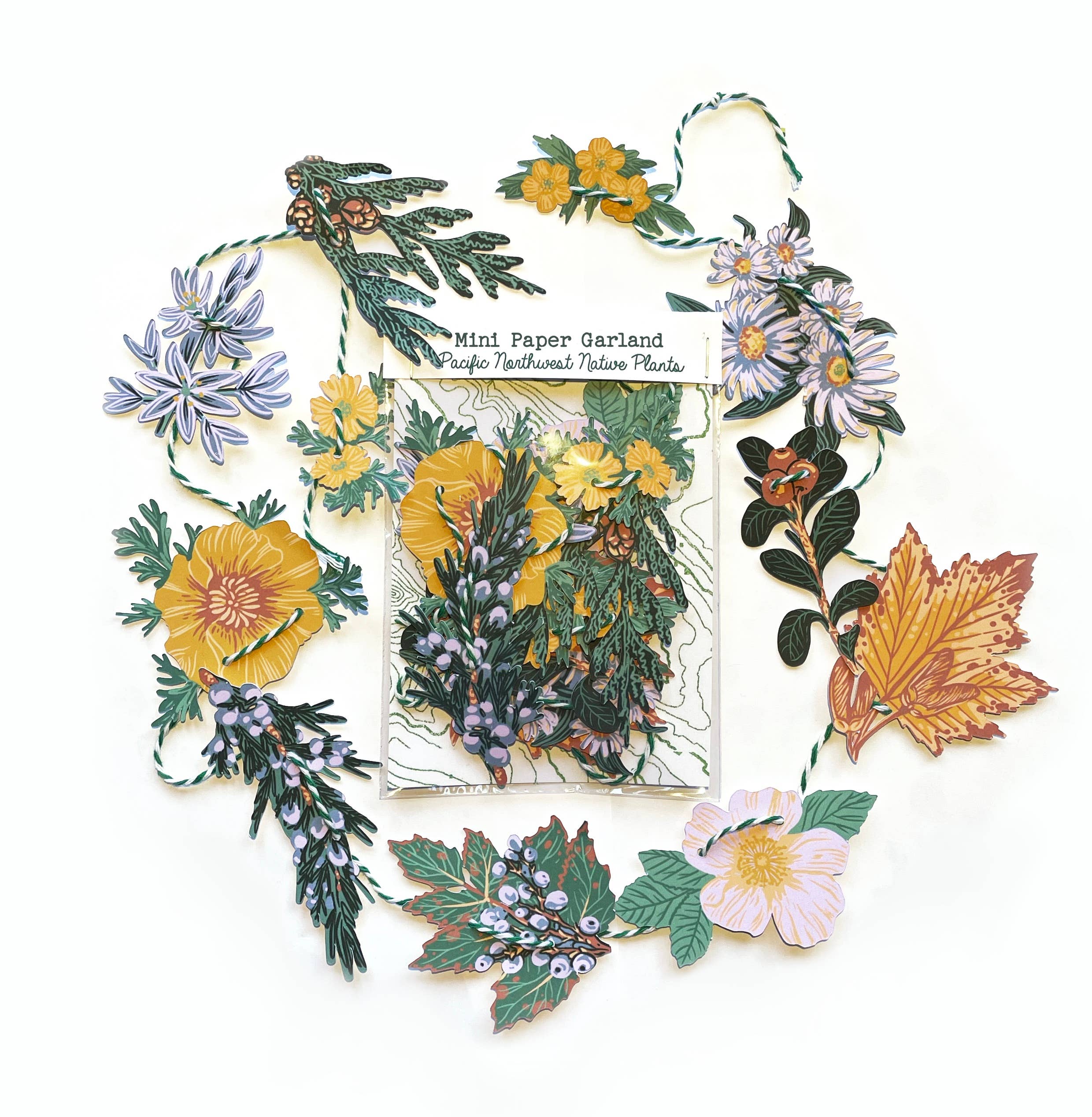 PNW Native Plants Mini Garland  - DIGS