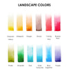 Pocket Watercolor Set of 12 with Brush: Landscape Colors - DIGS