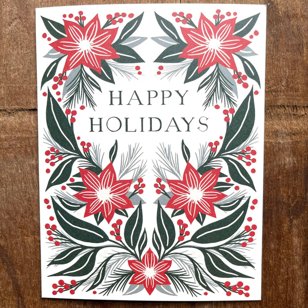 Poinsettia Holiday Card - DIGS