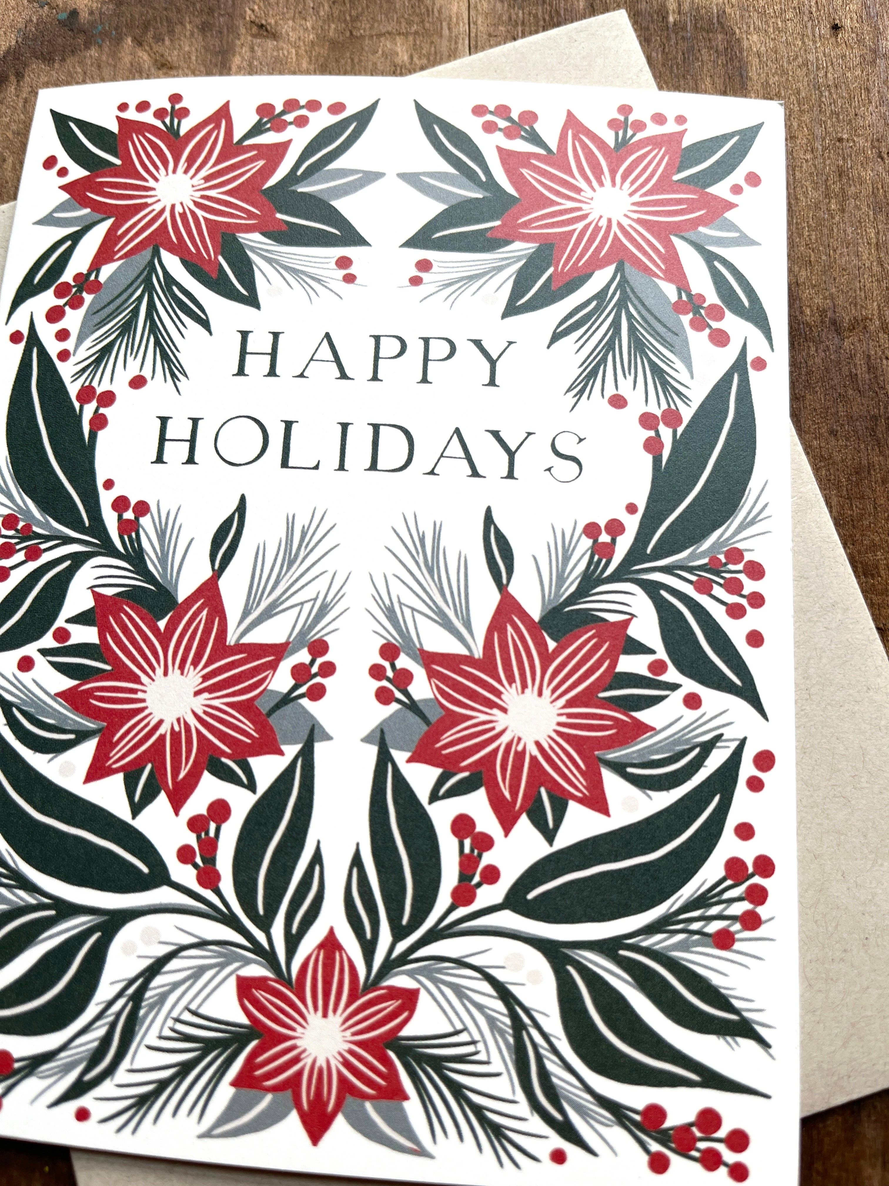 Poinsettia Holiday Card - DIGS