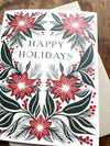 Poinsettia Holiday Card - DIGS