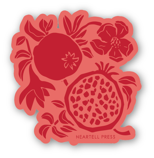 Pomegranate Fruit Sticker - DIGS