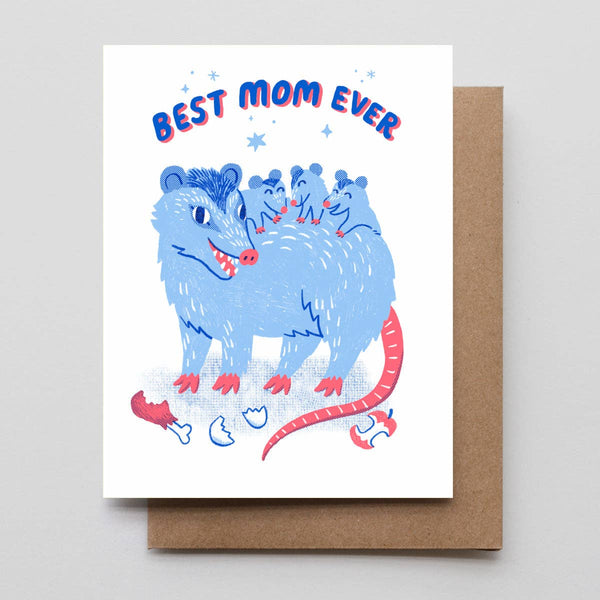 Possum Mother's Day Card - DIGS