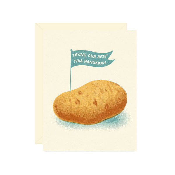Potato for Hanukkah Card - DIGS