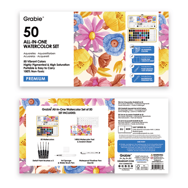 Premium Watercolor Set of 50 - DIGS